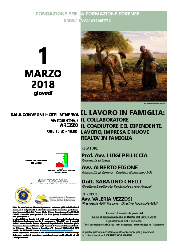 Eventi della Fondazione Il lavoro in famiglia il collaboratore