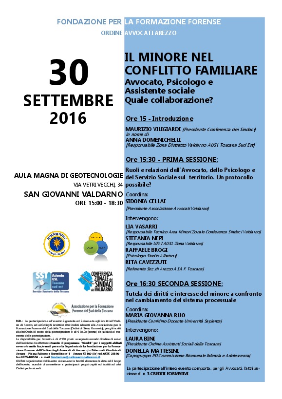 Eventi della Fondazione Il minore nel conflitto familiare